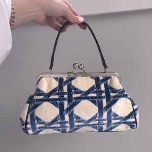 Mini Vintage Terry Cloth Towel Texture Bag